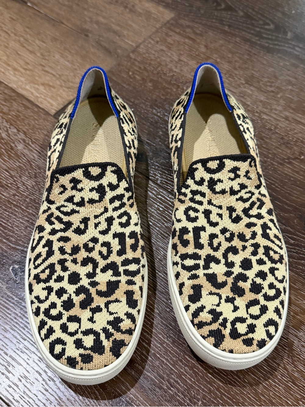 Rothy's Leopard animal Print Slip On Flats in Brown and Black size 9.5 - Picture 2 of 10